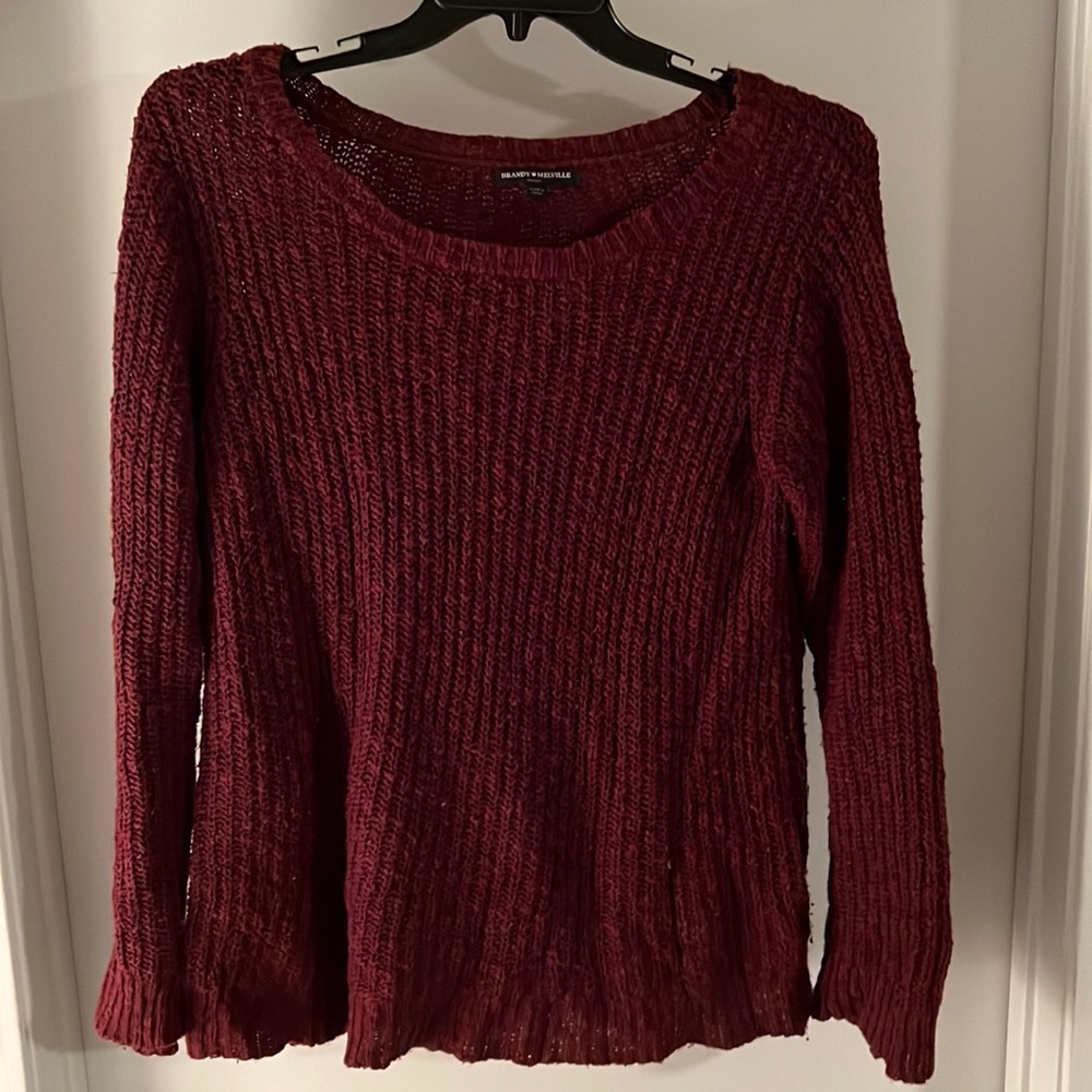 Brandy Melville maroon sweater